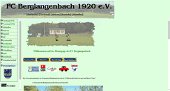 Desktop Screenshot of fc-berglangenbach.de