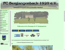 Tablet Screenshot of fc-berglangenbach.de
